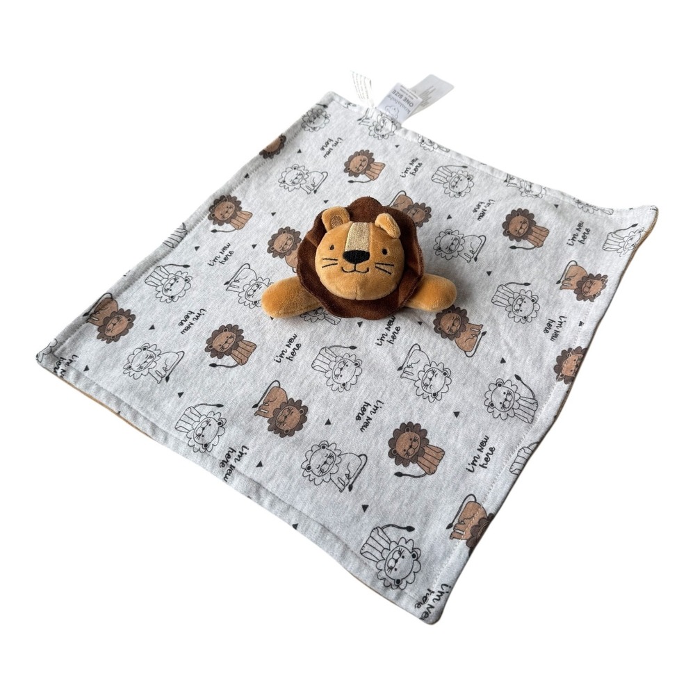 Koala Baby Lion Lovey Security Blanket "I'm New Here" Plush Comforter One Size